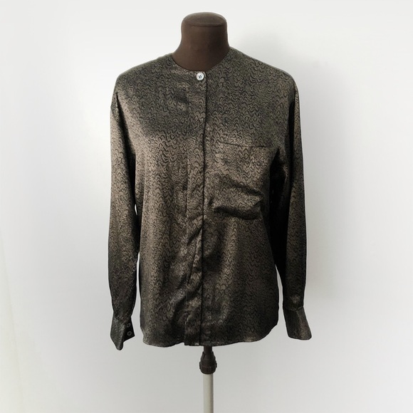 Dior 100% Silk Abstract Print Blouse - Picture 2 of 4